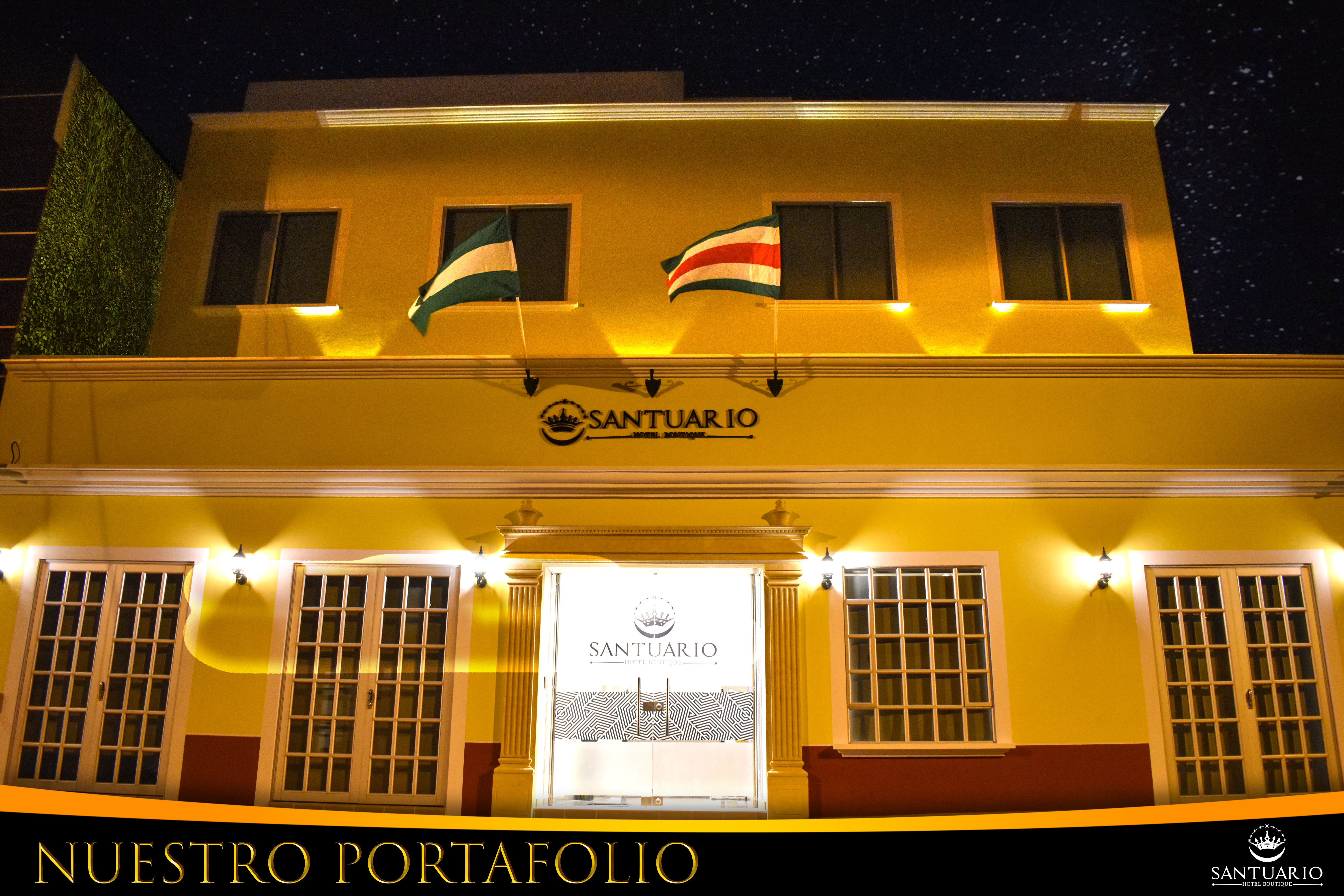 Fachada del Hotel Boutique Santuario en el centro de Tunja, Boyacá